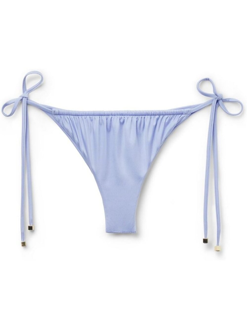 Shiny Satin Brazilian String Bikini Bottoms | Trendy Swimwear for Summer Fun